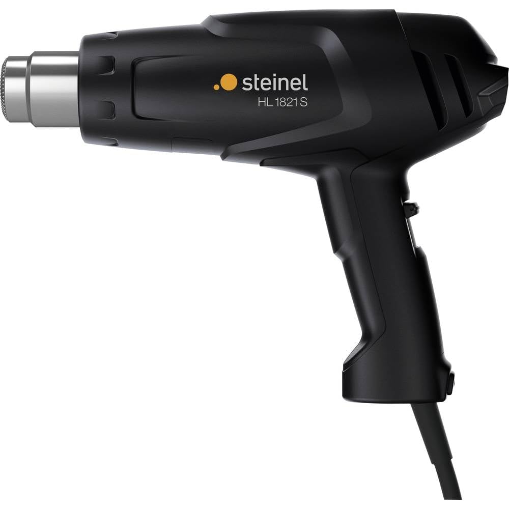 Steinel HL 1821 S Hot Air Gun, Black, 1800 W Consumption, Temperature 550 °C, 2 Blow Levels, Thermal Safety and 2.2 m Cable