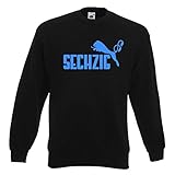 Sehr hoher Tragekomfort 1860 Herren Sweatshirt SECHZIG Löwen Ultras Pullischwarz-blau-XXL