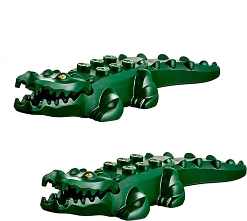 LEGO Minifigure Animal - Green Crocodile Alligator Combo ? (2 Pack)