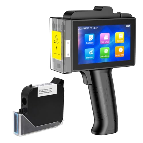 WELCZEK TIJ800P Stampante Palmare Portatile, Stampante a Getto D'inchiostro Portatile con Touch...