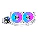 LIANLI Water Cooling Kit Galahad II Trinity 240 White 1.1 inch (27 mm) Thick Radiator with ARGB Fan