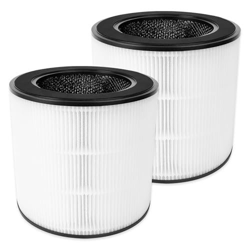 KEEPOW Ersatzfilter Für Philips FY0293/30, Für Philips Serie 800 Luftreiniger AC0830/10, HEPA & Aktivkohlefilter, Hohe Filtrationseffizienz 2er Pack