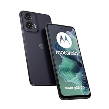 moto g35 5G (4/256GB, display 6.72" FHD+ 120Hz, 50+8MP, 5000 mAh, selfie 16MP, ricarica 18W, NFC, Android 14 stock, cover protettiva inclusa), Midnight Black