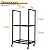 Lilybud--lily Firewood Rack Indoor Fireplace Log Holder with Wheels, 2 Tier Fire Wood Holder Outdoor Small Firewood Storage Rack Log Storage Stacker Stand for Patio, Fire Pit