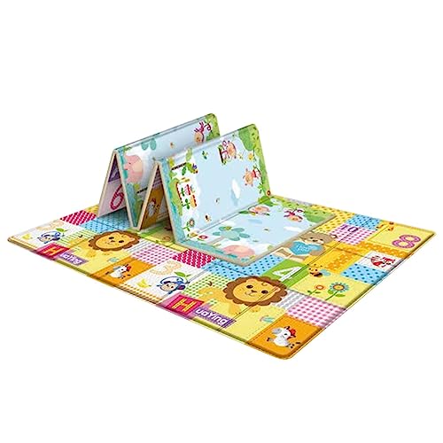 COOLBABYKid Crawling Mat, Baby Play Mats For Floor Foldable, Soft Playmat For Baby's Crawling, Tummy Time, Safe Foam Crawling Floor Mat For To-ddlers Kids, Suitable For Baby Playing Or Crawling