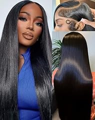 Straight wig human hair