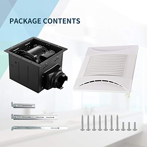 Tech Drive Super-Quiet 90 Cfm, 0.8 Sone Bathroom Ventilation And Exhaust Fan (90Cfm) #TOP6