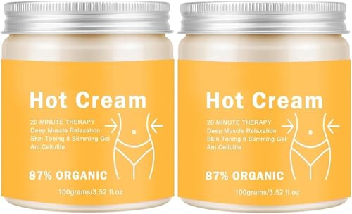 Crema anticelulítica y adelgazante, crema caliente para quemar grasa del vientre y apretar, mejora la elasticidad y el tono, ideal para entrenamiento y uso diario del cuidado corporal