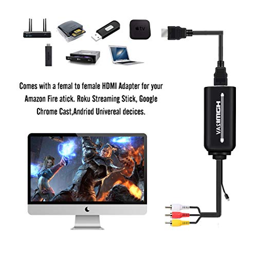 image for Innoo Tech HDMI to AV HD Converter, HDMI to Audio Video RCA Adapter Ca