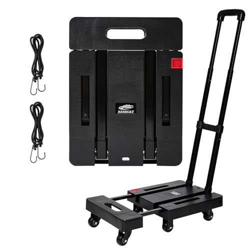 Carro de mano plegable resistente REBECAT de 7 ruedas para mudanzas y viajes 2