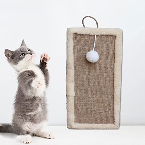 Ioensy Almofada para arranhar gato Sisal Garra de gato arranhador Placa para arranhar gato Protetor
