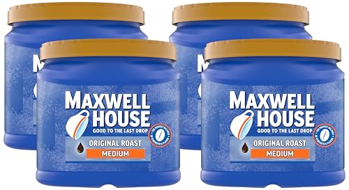 Image of Maxwell House The Original Roast Medium Roast Ground Coffee (30.6 oz Canister) (Pack of 4)