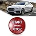 BINB ROAD Engine Start Stop Push Button Cover Trim Carbon Fiber Compatible with Land Rover Range Rover Discovery Jaguar XJ XK F-PACE XFL XEL,Red