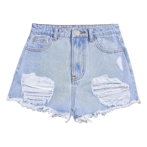 Pantalones Cortos Vaqueros Informales con Personalidad de Suelta de Verano para niñas versátil para Diario