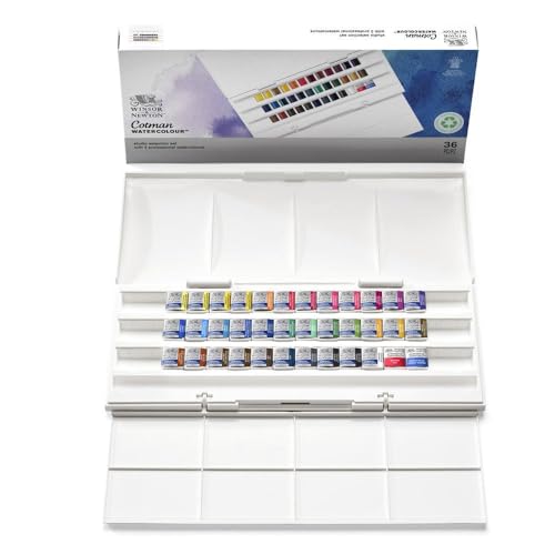 Winsor & Newton Cotman Set of 36 Half Pan Special Edition (Including 2 Artist's Quality)