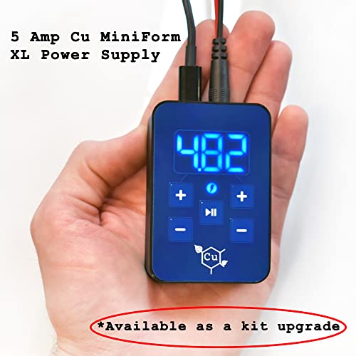 Electroforming Kit - Learn How to Electroform in Copper - Cu Electroforming Starter Kit - With 5 Amp Cu MiniForm XL Power Supply or With No Power Supply