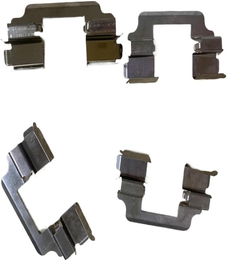 4PCS Brake Pad Fitting Kit with Anti Rattle Shims and Clips Compatible with Front Or Rear Brake Pads