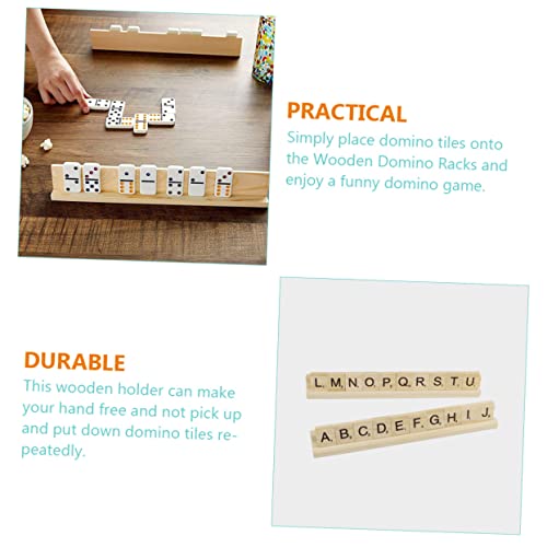 ORFOFE Juego 8 Bandejas Madera para Dominó - Soportes miniatura 3
