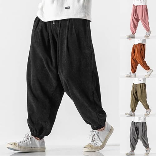 Pantalones deportivos monocromáticos con bolsillos amplios 2