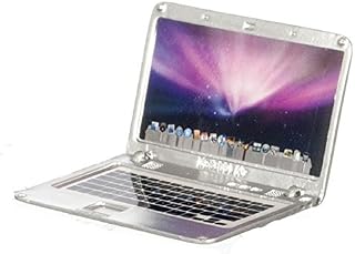 Dollhouse Miniature Laptop, silver