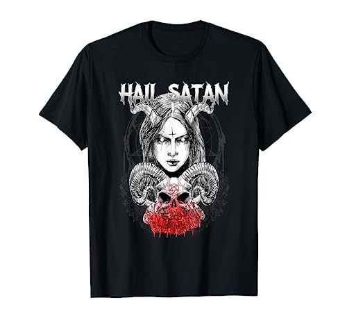 Hail Satan I Occult Satanic Baphomet Camiseta