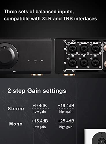 Image of Topping LA90 Discrete NFCA Power Amplifier 120Wx2 High Power AMP, 3 x XLR /TRS Inputs, Selectable Stereo /Mono Mode, VOL /Bypass Mode, Used with D90SE A90 Discrete Pre90