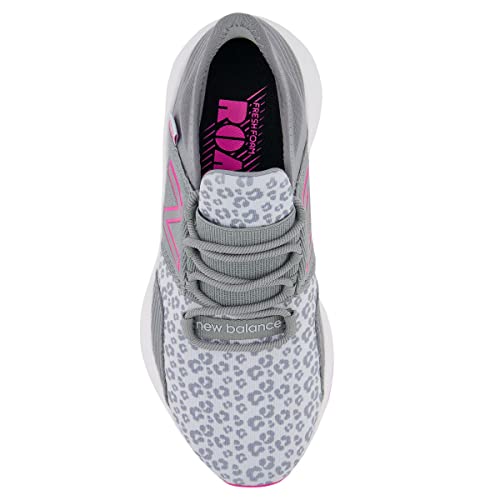 Image of New Balance Kid's Fresh Foam Roav V1 Lace-up Sneaker, Moon Dust /Steel /Silver Metallic, 1 Wide Little Kid