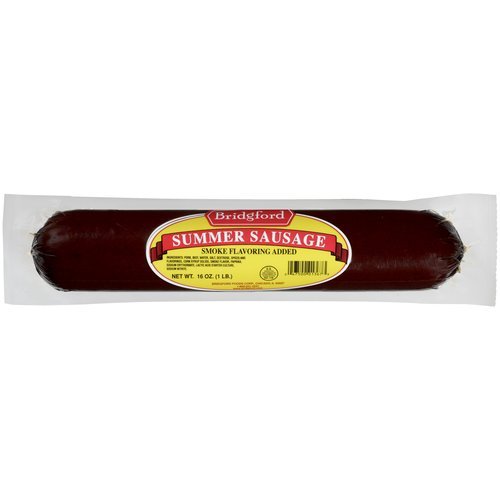 Bridgeford, Summer Sausage, Smoke Flavoring, 16oz Package (Pack of 2)