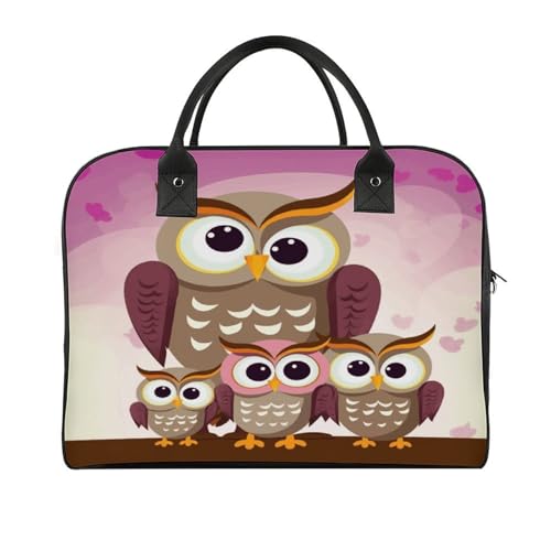 Bolso para portátil Owls Family con correa ajustable miniatura 1