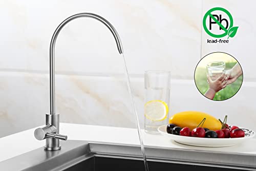 Havin Non-Air Gap Filter Tap,Sink Faucet, Drinking Water Faucet, Beverage Faucet,Reverse Osmosis Faucet,Ro Faucet, Kitchen Water Purifier Faucetfor Water Filtration System(Brushed Polished) #TOP1