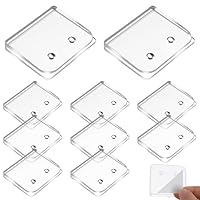 TIESOME 10 Stück Ohne Bohren Stop Duschvorhang Clips, Selbstklebende Vorhang Klammer Transparente Winddichte Vorhang Clip Spritzschutz Wand für Dusche Hängend Camper Badezimmer Home