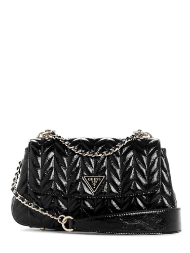 Sac GUESS Cheryl Convertible Xbody Flap Black, votre allié chic du bureau aux soirées parisiennes