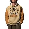 Men’s Watercolor Camouflage Hoodie Artistic Print Pullover Sweatshirt Loose Fit Hooded Top With Front Pocket