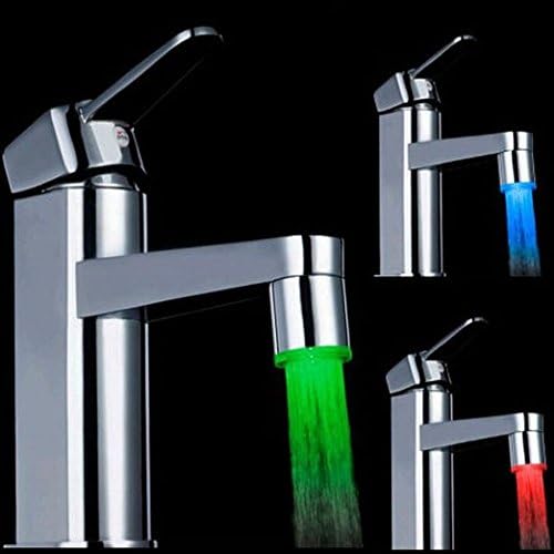 Illumisink Light Up Sink Faucet- Temperature Sensitive Color Changing Water Faucet Led