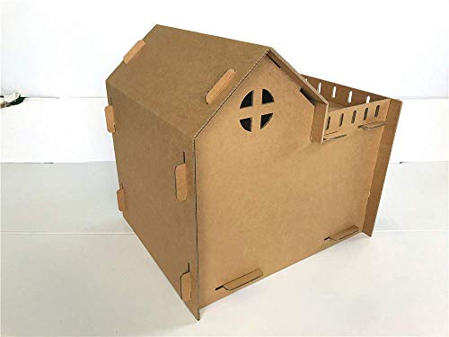 Seny Cardboard Cat House Cat Houses & Condos W22 x D18 x H21 - Thumbnail 4
