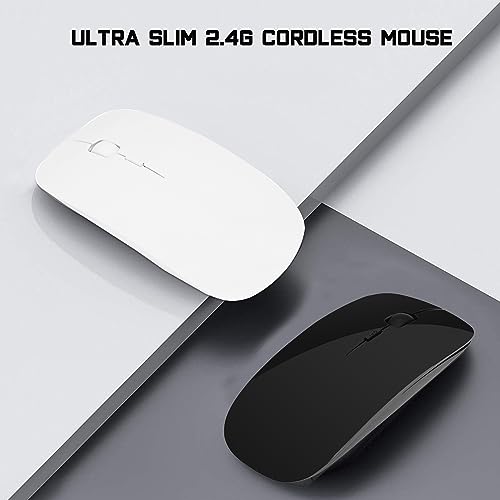 Miniatura 7 de Urchoiceltd Ratón Inalambrico, 2.4ghz Inalámbrico Forma De Ajuste Ergonómico Curvo Usb Inalámbrico Óptico Ratón De Juegos Con Nano Receptor Para Manzana Macbook Air Pro Pc Laptop