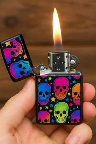 Encendedor Zippo Vivid Skulls and Stars miniatura 4