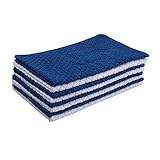 Nirisha Cotton Terry Kitchen Towel- 15 x 25 Inches - 400 GSM - 100% Ringspun 2 Ply Cotton - Diamond...