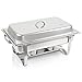 Zelsius Chafing Dish | Edelstahl Warmhaltebehälter | Speisenwärmer | Wärmebehälter | Rechaud für Catering, Buffet und Party (Lille (1x 1/1 GN-Behälter))