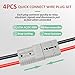 ANDCHIER 175A 1/0AWG 2-4AWG Battery Quick Connector, Battery Cable Quick Connect Plug Jumper Cables Connectors for Winch Forklift Car Electrical Devices (175A 4PCS Grey, 1/0 AWG)