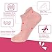 loudashuaiqi Yoga Accessories Pilates Socks Non Slip Barre Socks for Women (Grey/Black/Pink)