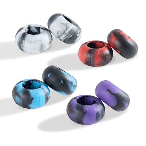 Yuyongshuai Bat Grip Choke Up Rings Premium Choke Up Rings Pressure Baseball Rings Including: 8 Pack Choke up Rings (Black Mixture)