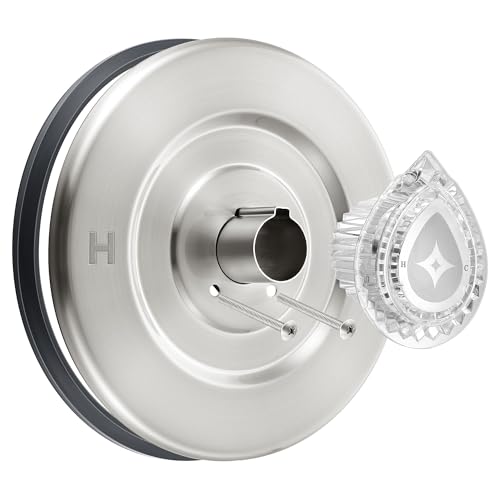 Image of Enhon Tub and Shower Trim Kit, Shower Trim Compatible with Moen Chateau T470 Single Handle Tub /Shower Standard Valve, Escutcheon Screws Tube and Handle(Brushed Nickel, Knob)