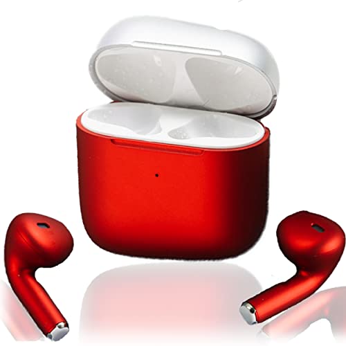 Auriculares Bluetooth Inalámbricos Deportivos Air 15 Resistente al Sudor Bluetooth V5.0 con Manos Libres. para Hacer Deporte. Apto para Android y para iPhone (Auriculares-inalambricos-Rojo) Cover