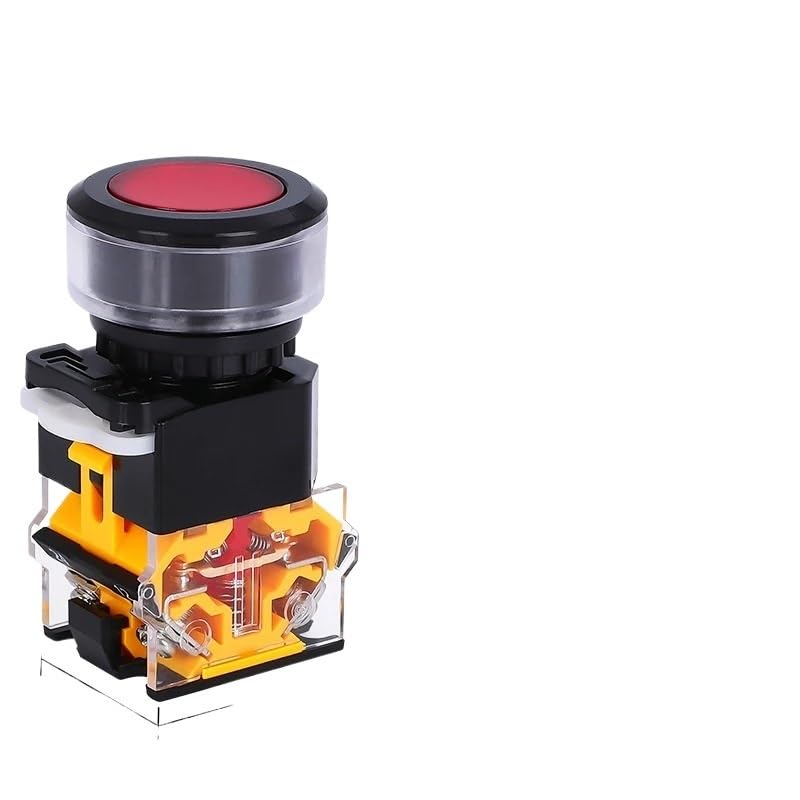 Interrupteur à Bouton-Poussoir LA38-11BN Rotatif Rouge 30MM 1NO1NC