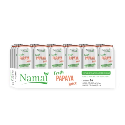 Image of Namai 100% Pure Papaya Juice, No Added Sugar, Pack of 24
