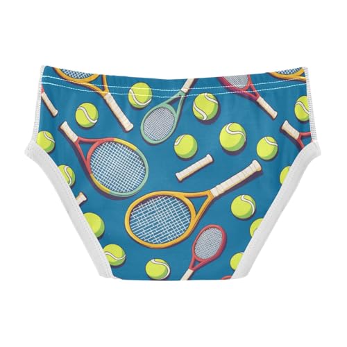 Wusikd Tennis Rackets Boys' Underwear Cotton Balls Colors Boys Briefs Soft Toddler Underwear 2T2