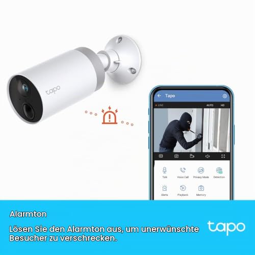 Tapo TP-Link C400S2 Akku Wi-Fi-Kamera für den Außenbereich, 1080p, hohe Definition, vollständiges Sicherheitssystem mit 2 Kameras… – Ansicht 6