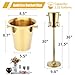 Gold Ice Bucket with Stand, large Champagne Ice Bucket 1.32 gal, Stainless Steel Ice Bucket, 3Ft Tall Ice Bucket for Cocktail Bar Parties