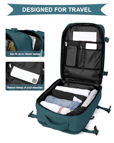 SZLX Plecak Podróżny Ryanair Cabin Bag 40x30x20 Torba Kabinowa pod Siedzenie Torba Wizz Air 40x30x20 Cabin Bag Damski Plecak na Laptop Plecak Turystyczny Wodoodporny Męski